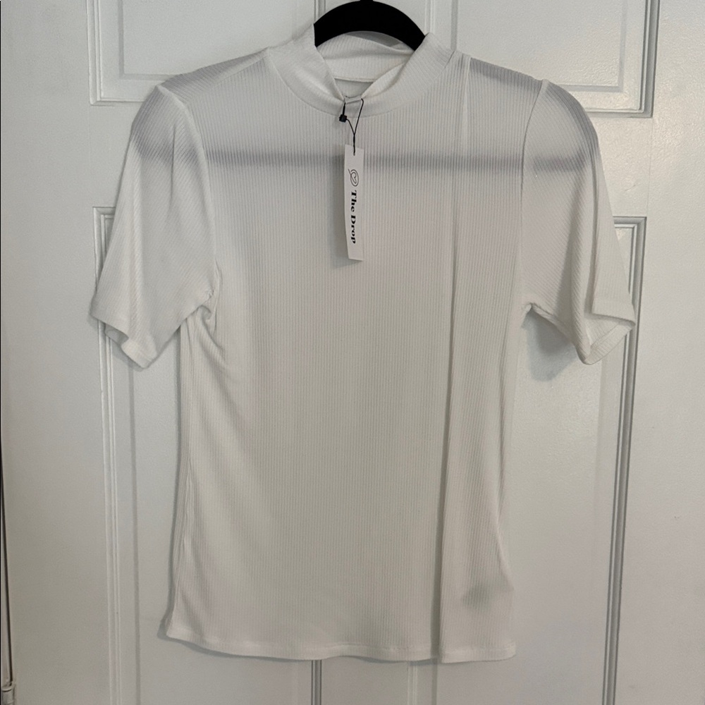 The Drop Women’s Classic Mock Neck Tee